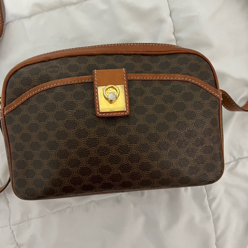 Celine Macadam Double Zip Camera Bag